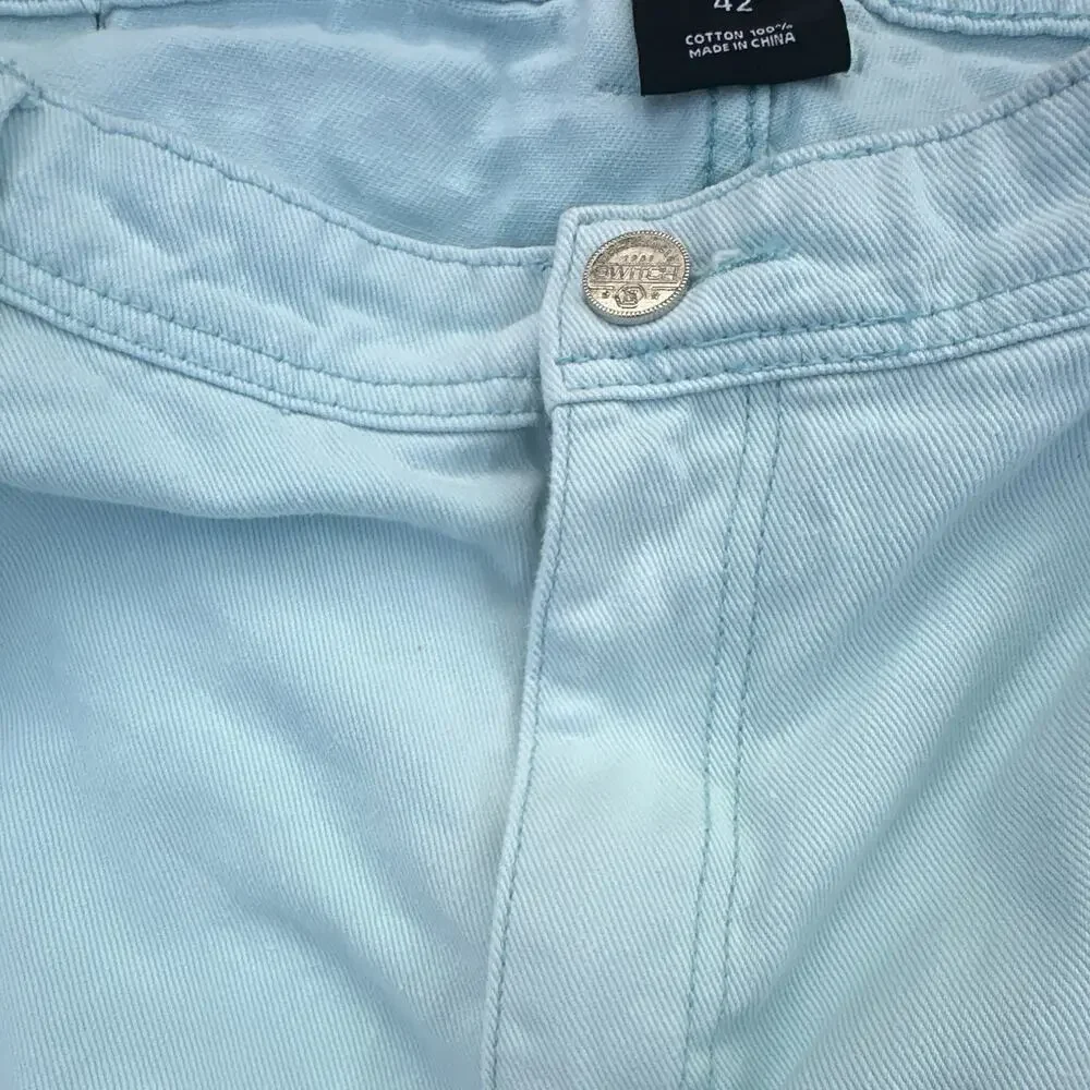Switch RemarKable Men’s Denim Shorts Size 42 Light Blue Cotton Jean Shorts